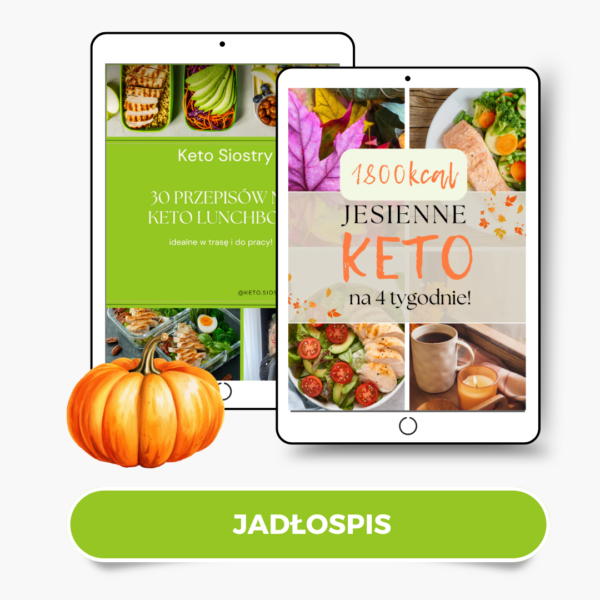 Pakiet 2w1 - Jadłospis Jesienne Keto na 4 Tygodnie + 30 Przepisów na Keto Lunchboxy