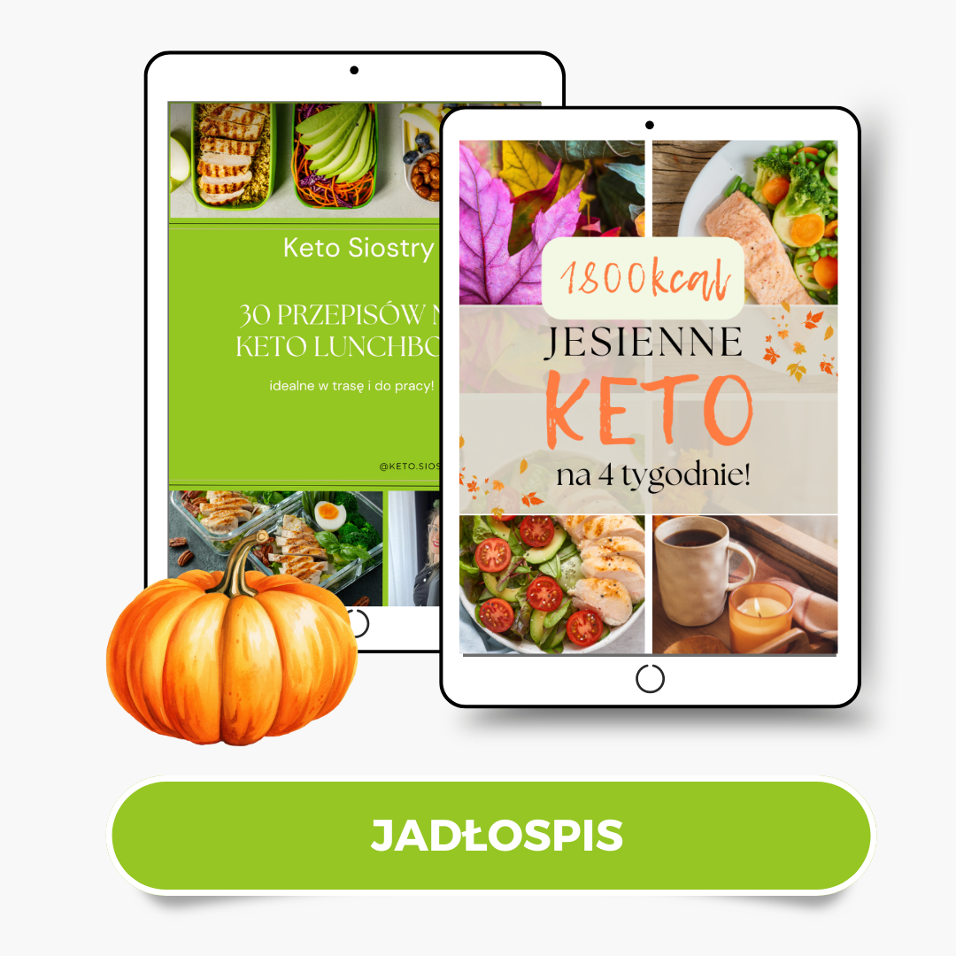 Pakiet 2w1 - Jadłospis Jesienne Keto na 4 Tygodnie + 30 Przepisów na Keto Lunchboxy